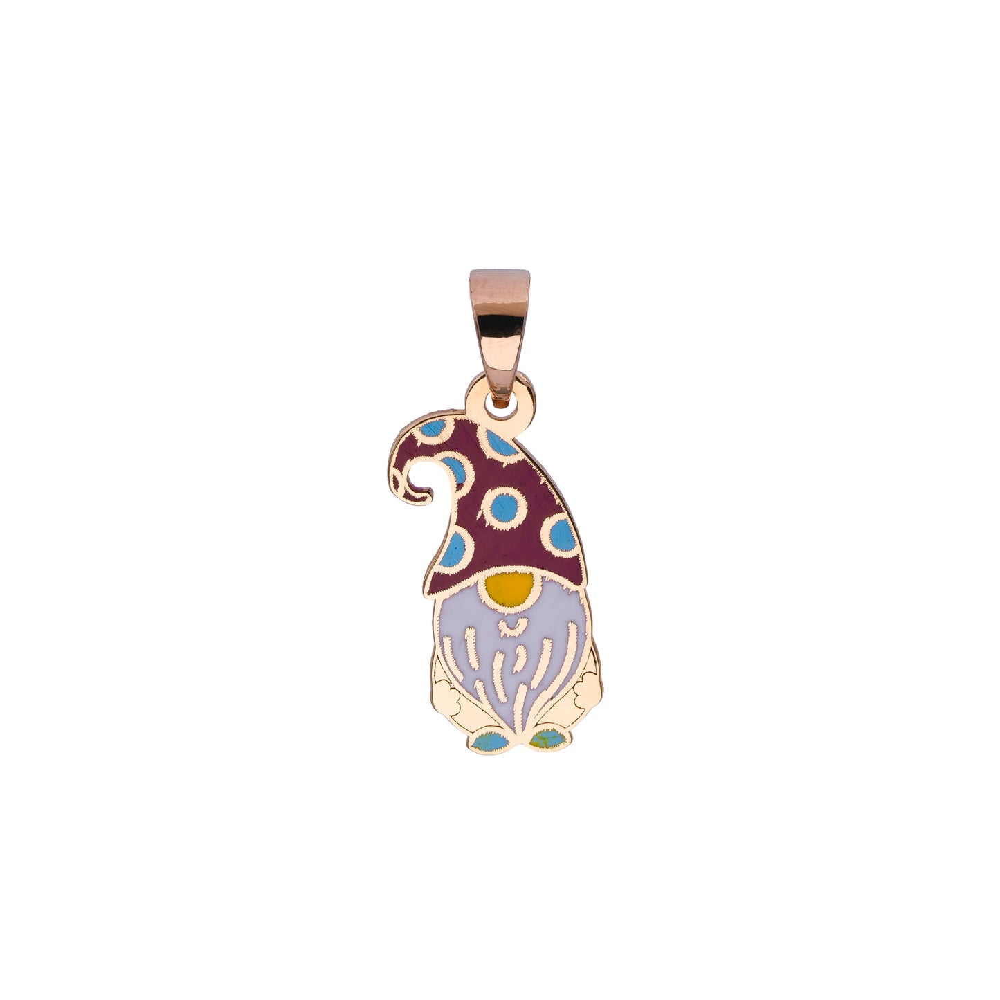 18K Gold Elf Pendant