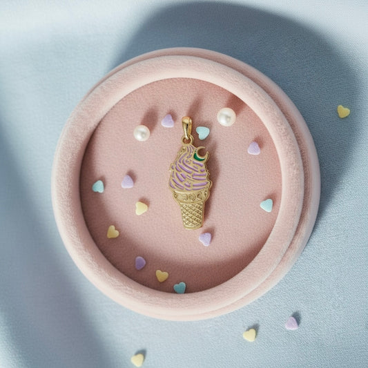Moon Ice Cream Pendant