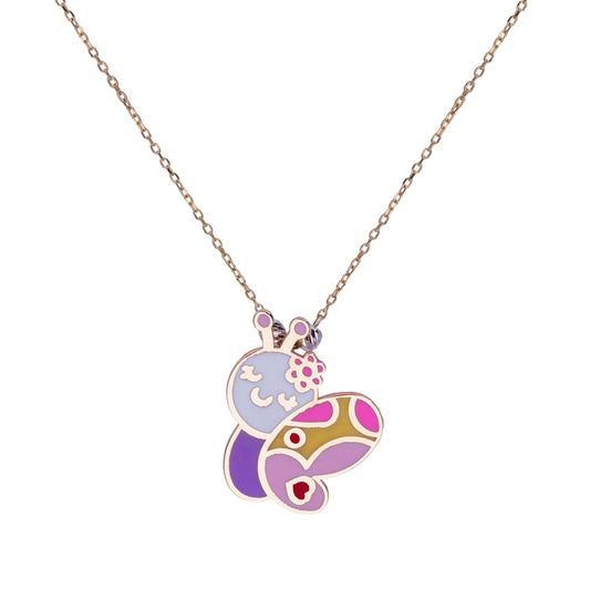 18K Gold Butterfly necklace