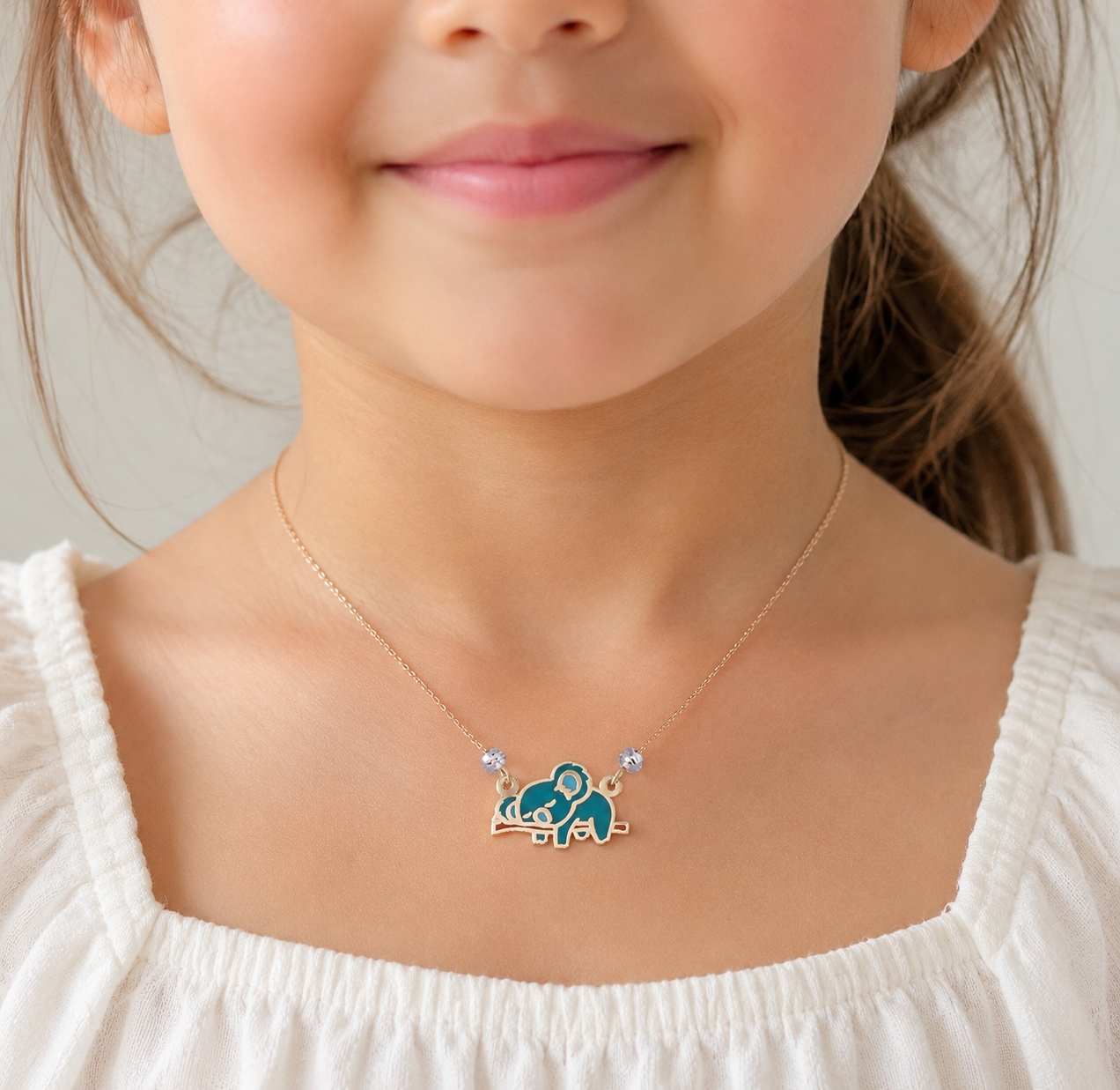 18K Gold Koala Necklace