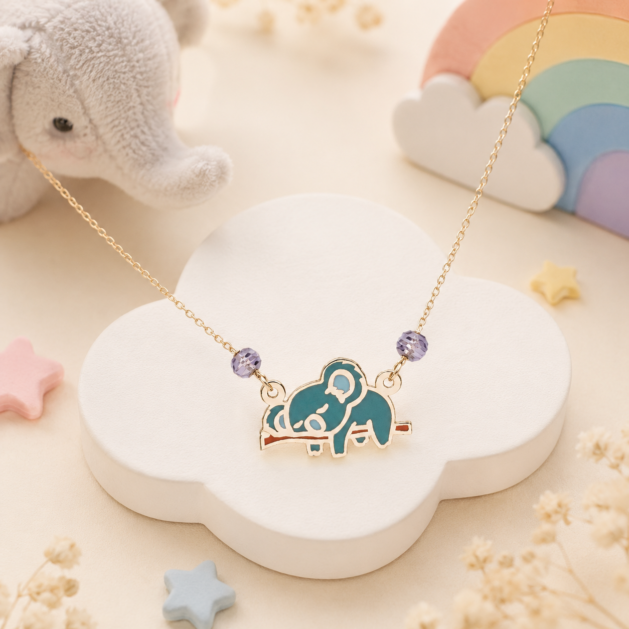 18K Gold Koala Necklace