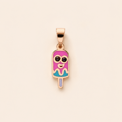 18K Gold Popsicle Pendant
