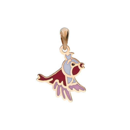 18K Gold Freedom bird Pendant