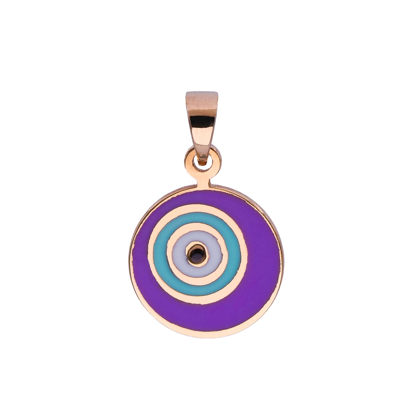 18K Gold Evil Eye Pendant