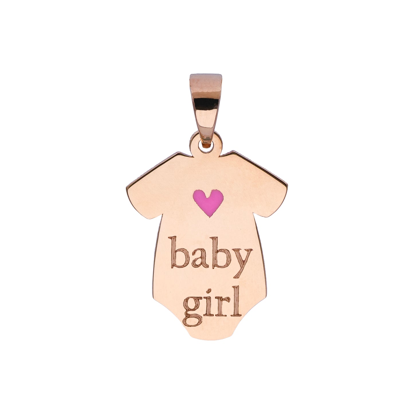 18K Gold Baby Girl Pendant