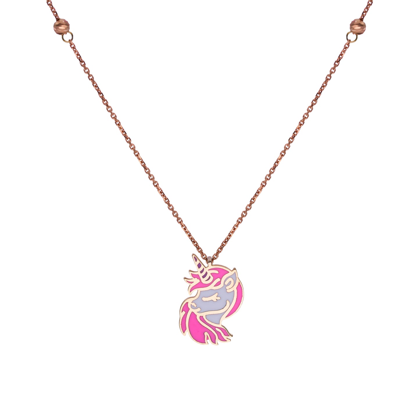 18K Gold Unicorn Necklace
