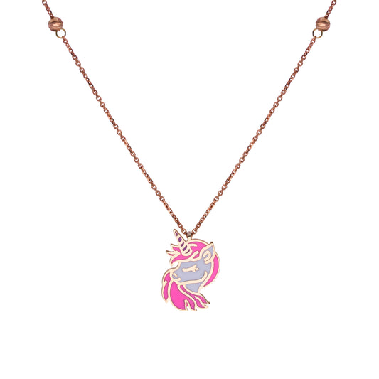 18K Gold Unicorn Necklace