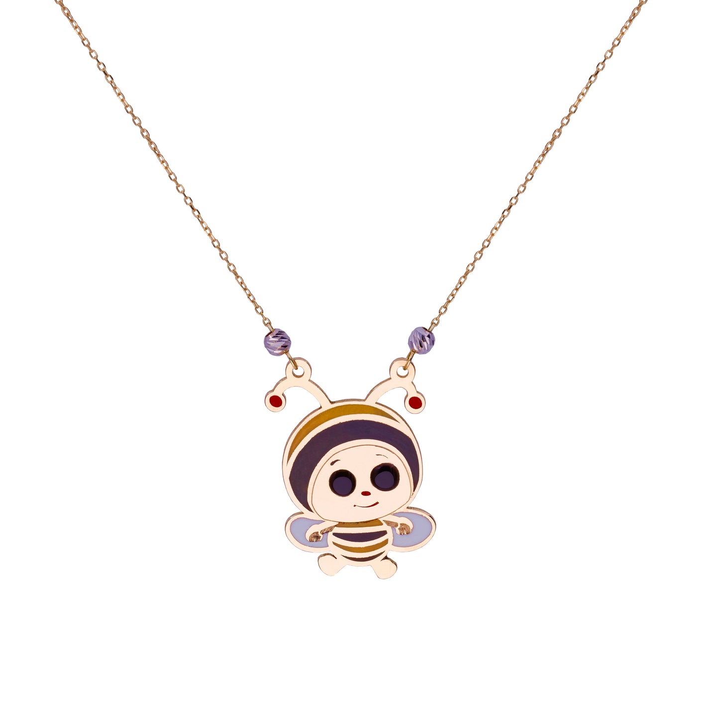 18K Gold Bee necklace