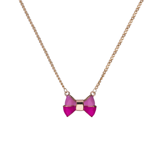 18K Gold Princess Bow Necklace