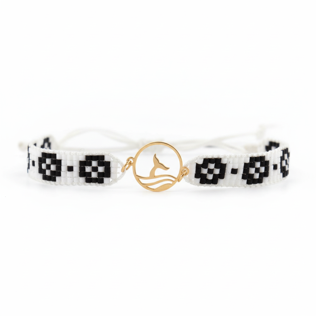 18K Gold Siren Beaded Bracelet