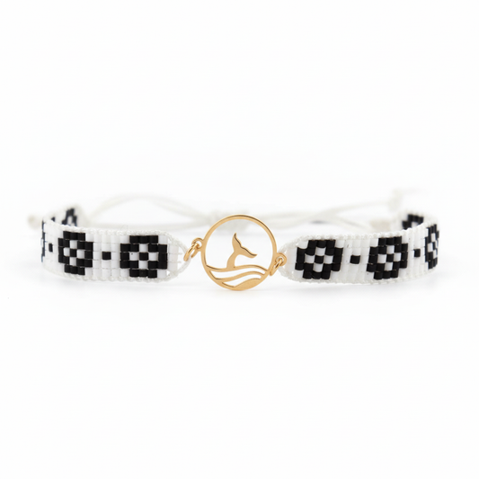 18K Gold Siren Beaded Bracelet