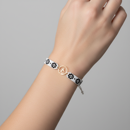 18K Gold Siren Beaded Bracelet