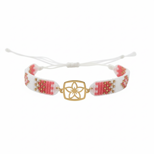 18K Gold Flora Beaded Bracelet