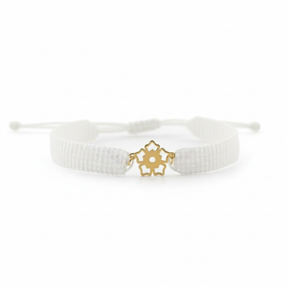 18K Gold Blossom Beaded Bracelet