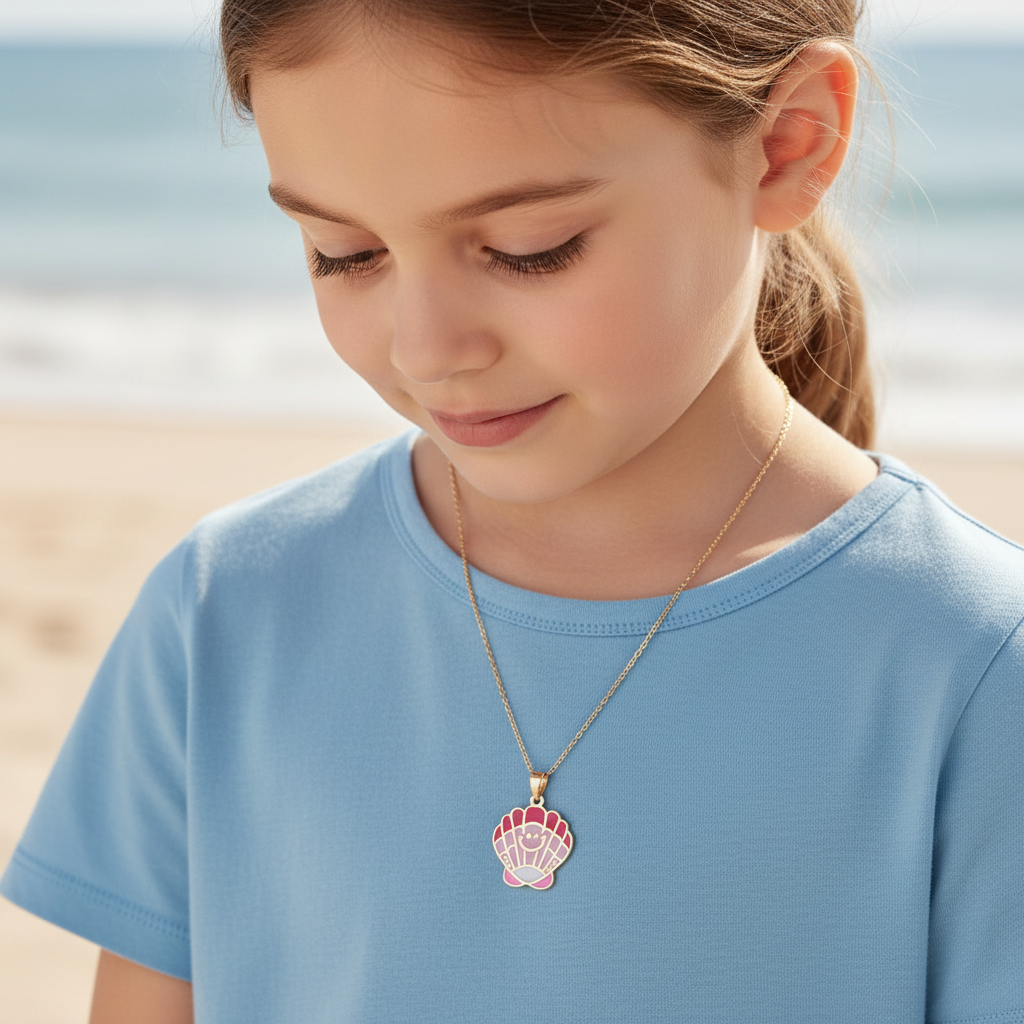 Gold Seashell Pendant