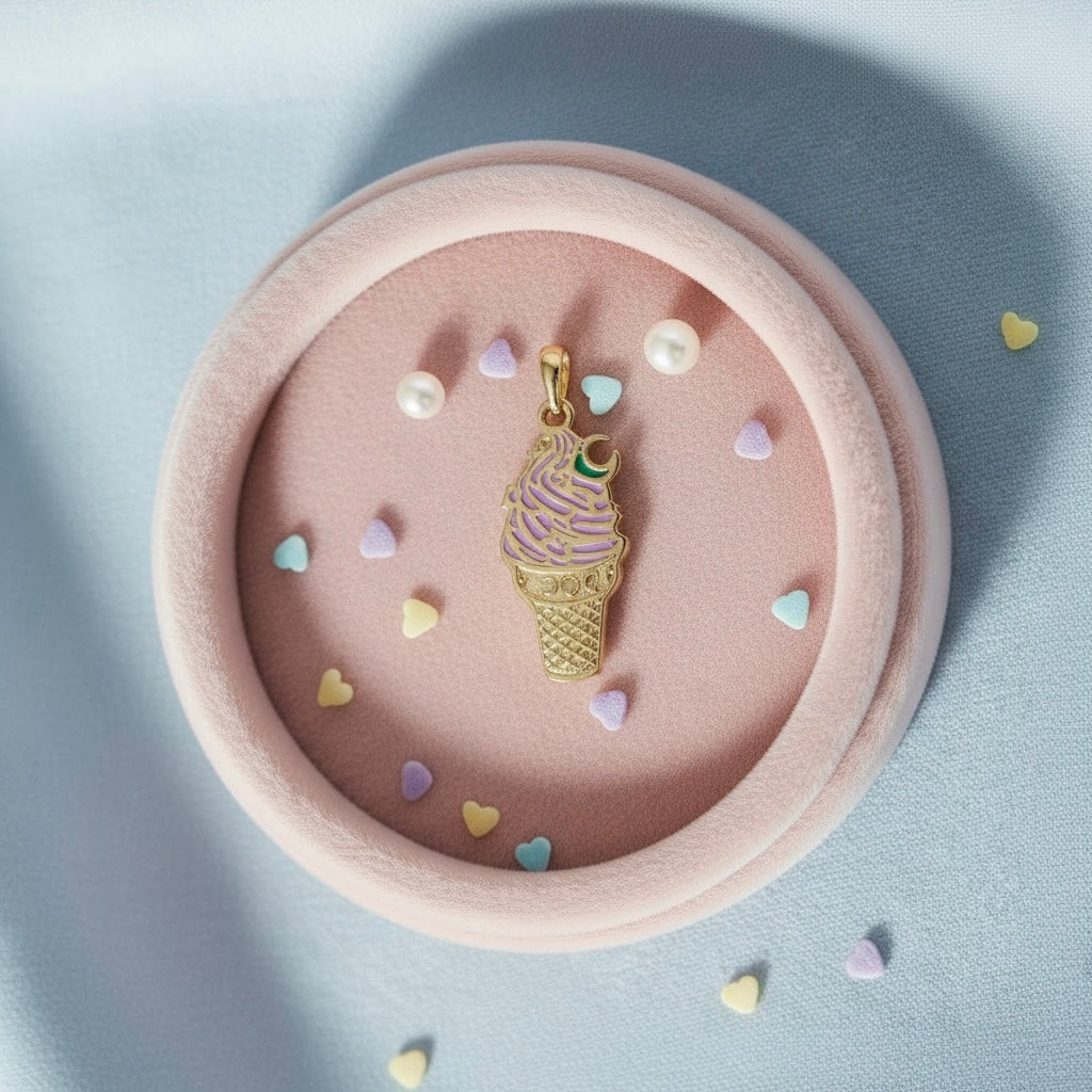 Moon Ice Cream Pendant