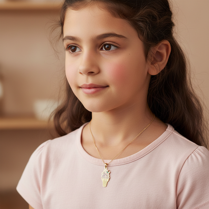 Moon Ice Cream Pendant