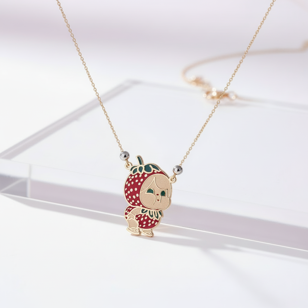 Strawberry Girl Necklace